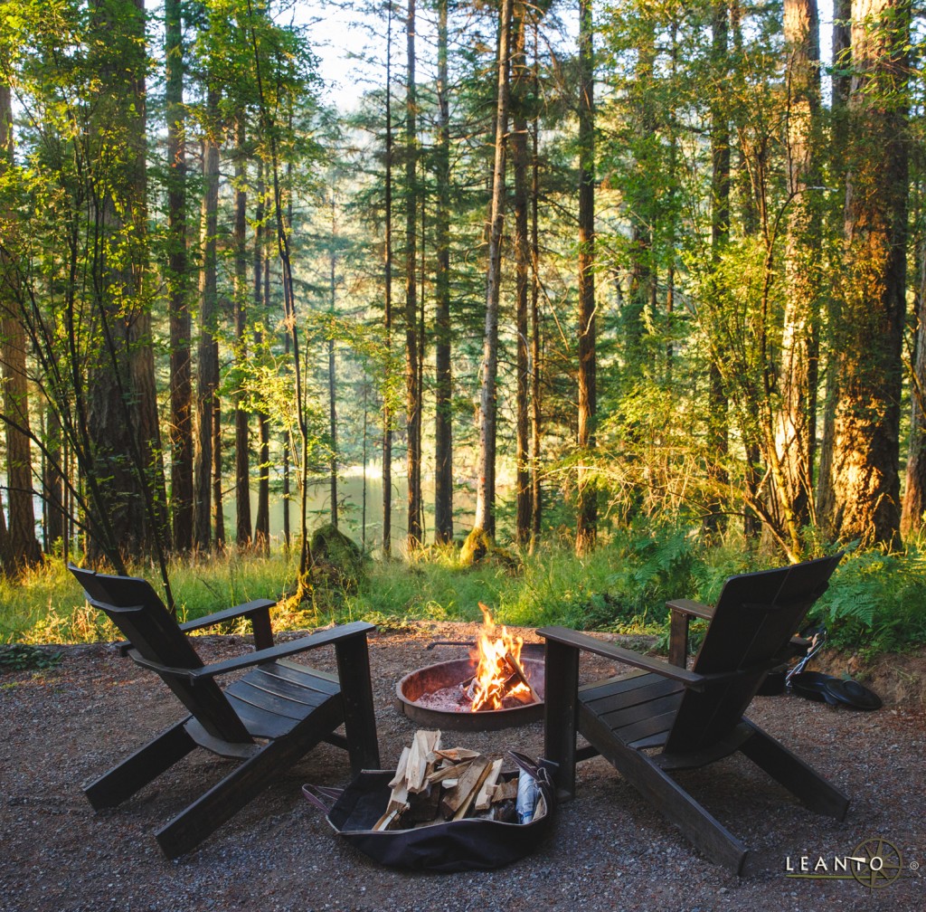 LEANTO Orcas Island Glamping Campfire