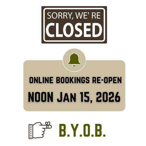 Closed 2026 Bookings Reopen Jan 15 Home Page